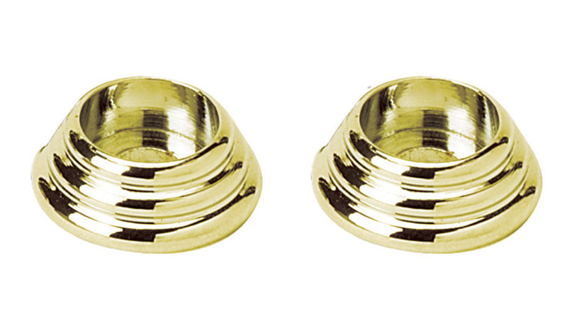 Traditional Brass Rose / Rosette, Polished Brass, 3.3"H x 3.35 W x 1"D