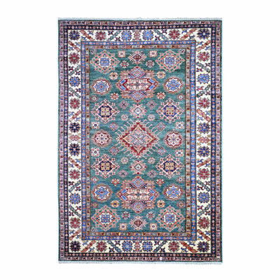 Wrentz One-of-a-Kind 6' X 8'9" New Age Wool Area Rug Green