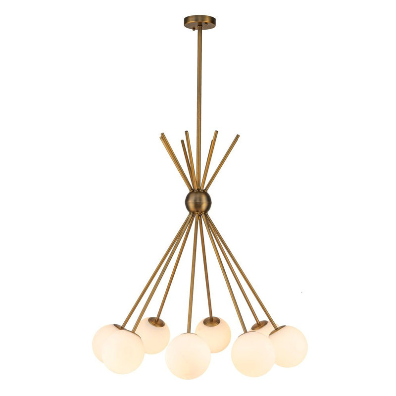 Lustre Spoutnik 6 pouces Tangent 33 pouces