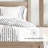 Comforter Set Patterned Microfiber All Season Down-Alternative Ultra Soft Bedding in Diamond Stripe-105813950