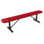 Banc, couleur bourgogne texturée, extensible, 1,83 m, sans dossier, portable-608215629-608215630