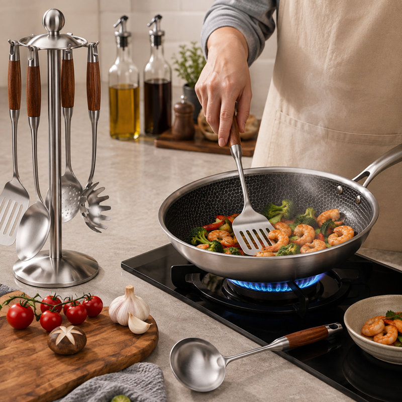 Kitchen Utensils Set,6 PCS with Utensils Holder