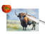 American Bison Glass Cutting Board Large