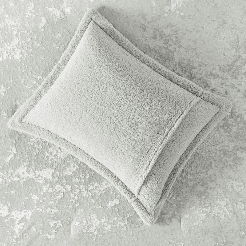 Doux très grand / très grand lit - velours gris écrasé, édredon intérieur lavable à la machine