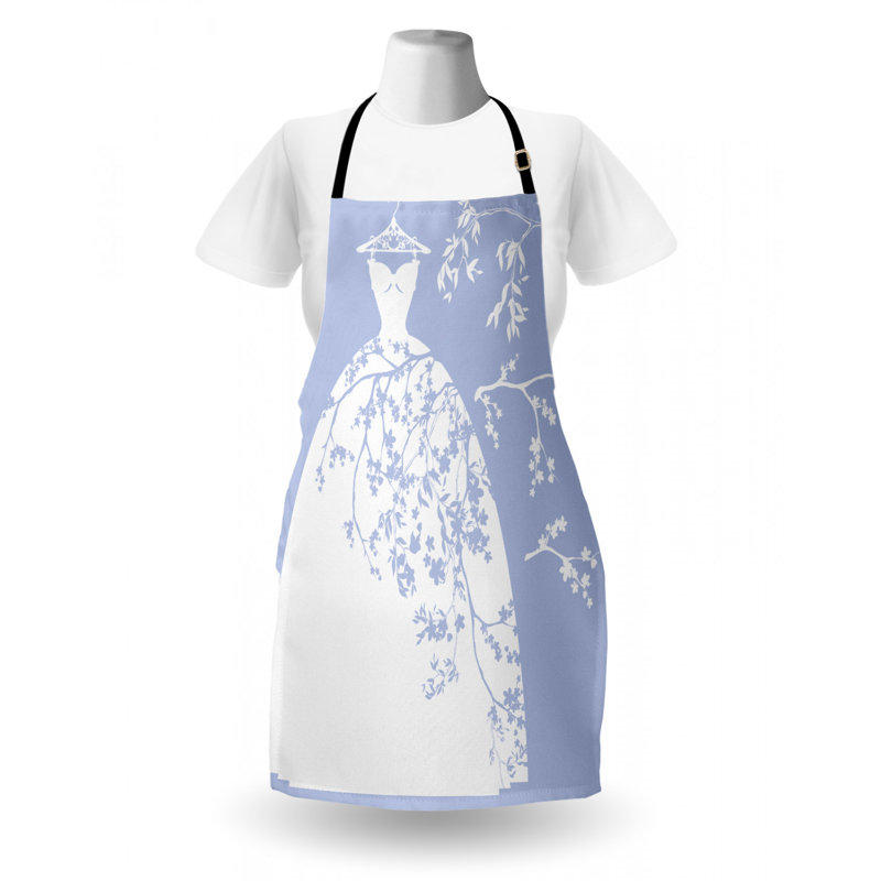 Wedding Floral Bib Apron
