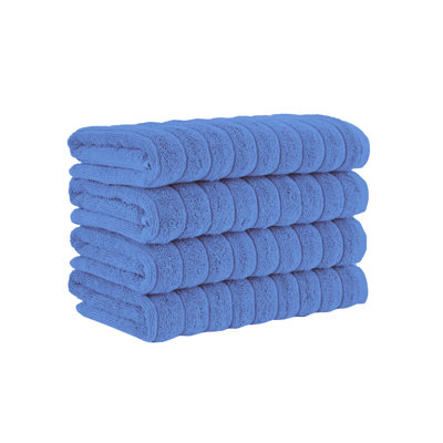 Fralick 4 Pieces Hand Towels Set %100 Turkish Cotton, Quick Dry 