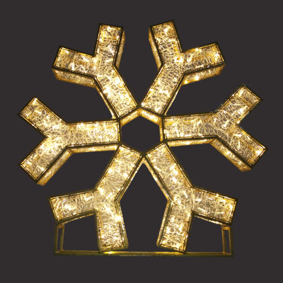 3D Standing Snowflake Motif (1863-W)