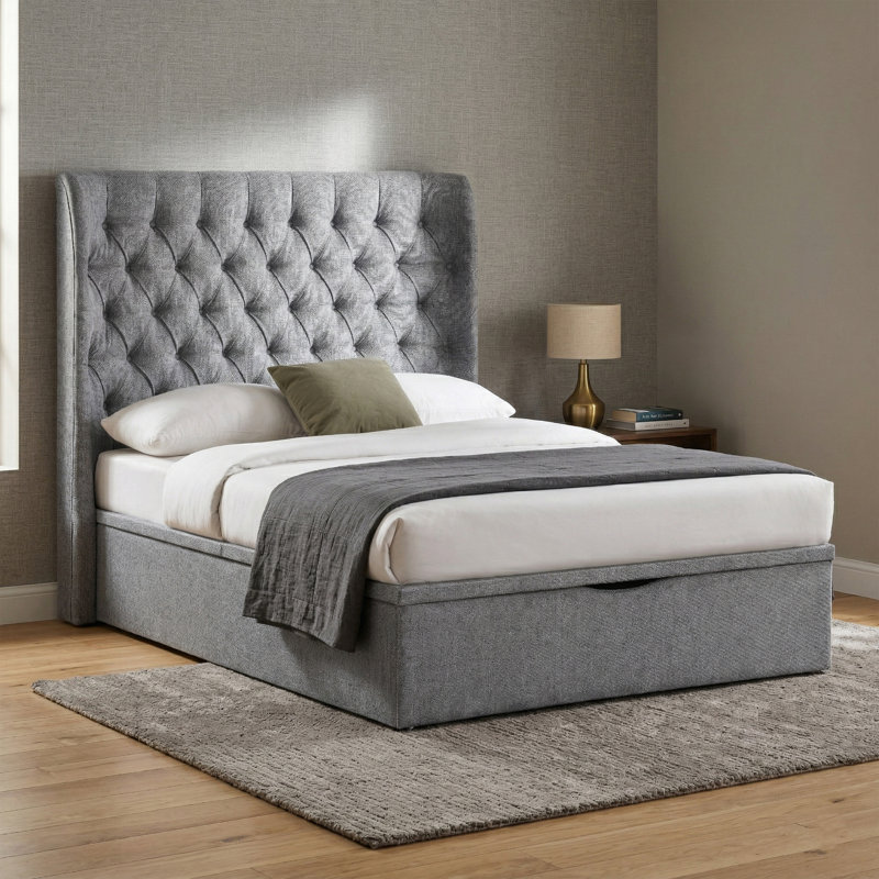 Conti Bed, Double (4'6), Grey