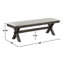 Banc rembourré 100% polyester Surbit
