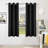 2 Thick Panels Room Darkening Blackout Curtains, Thermal Insulated Block Out Light Grommet Drapes-110070664-110070659