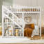 Ruohai Bunk Bed With Stairs And Storage Space-110844374