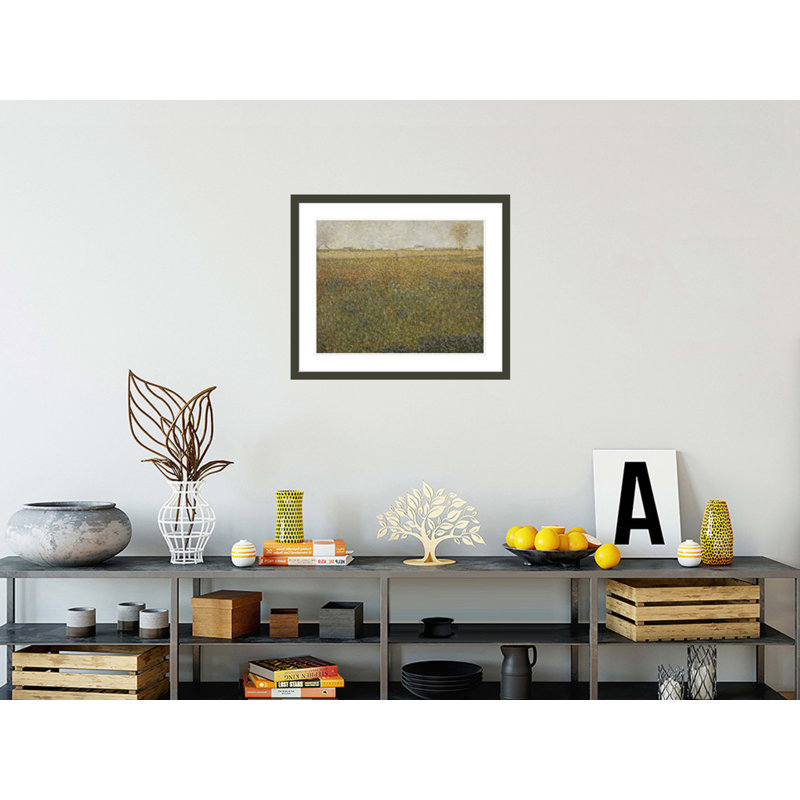 «La Luzerne Saint-Denis» par Georges Seurat, impression giclée encadrée, H 23,5 po x l 27,85 po