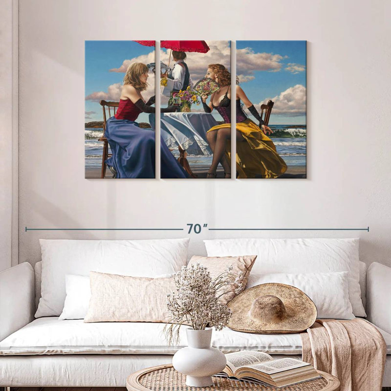 Leisha Cafe Oceanus, 28" H x 45" W