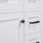 Armoire de salle de bain blanche avec tiroirs-14832421-14832420