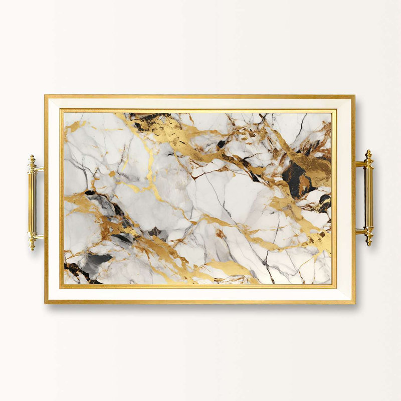 Elegant Glass Serving Tray, 19.7 x 11.4 x 1.4 inches | 100% High-Quality Glass | Perfect for Entertaining & Serving | Stylish and Functional Design for Home & Parties | Durable and Easy to Clean