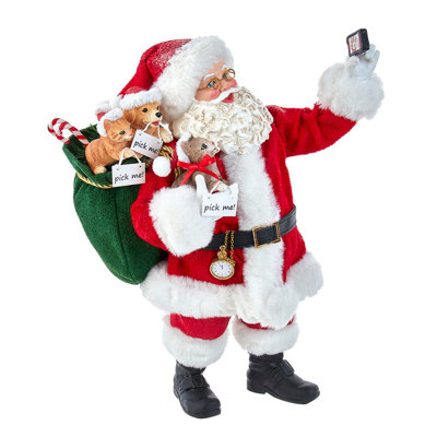 Père Noël prenant un autoportrait