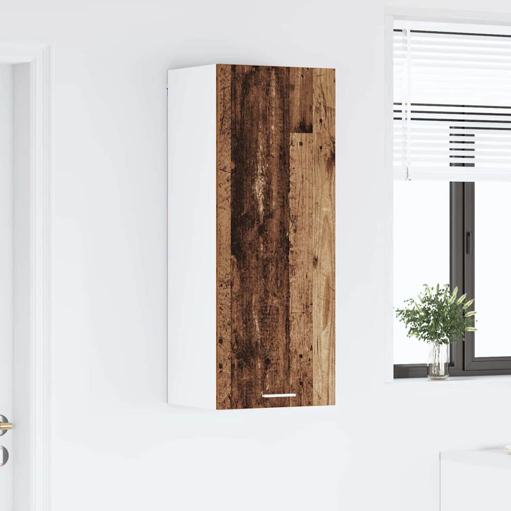 Vidaxl Hanging Cabinet Riga White 40 X 31 X 100 Cm Engineered Wood