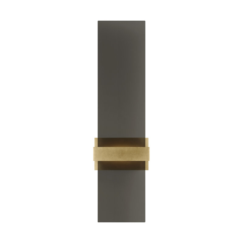 Flyta 1 - Light LED Flush Mounted Sconce, Transparent Smoke