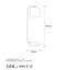 Lampe de table glamour, 6,7 po x 8,7 po x 23,6 po | Corps en métal durable, douille E14 (40 W maximum) | Diamètre de la plaque de base: 7,1 pouces | Base de 6,3 pouces de hauteur | Câble de 78,7 pouces | Design élégant pour le salon, la chambre à co-757052695