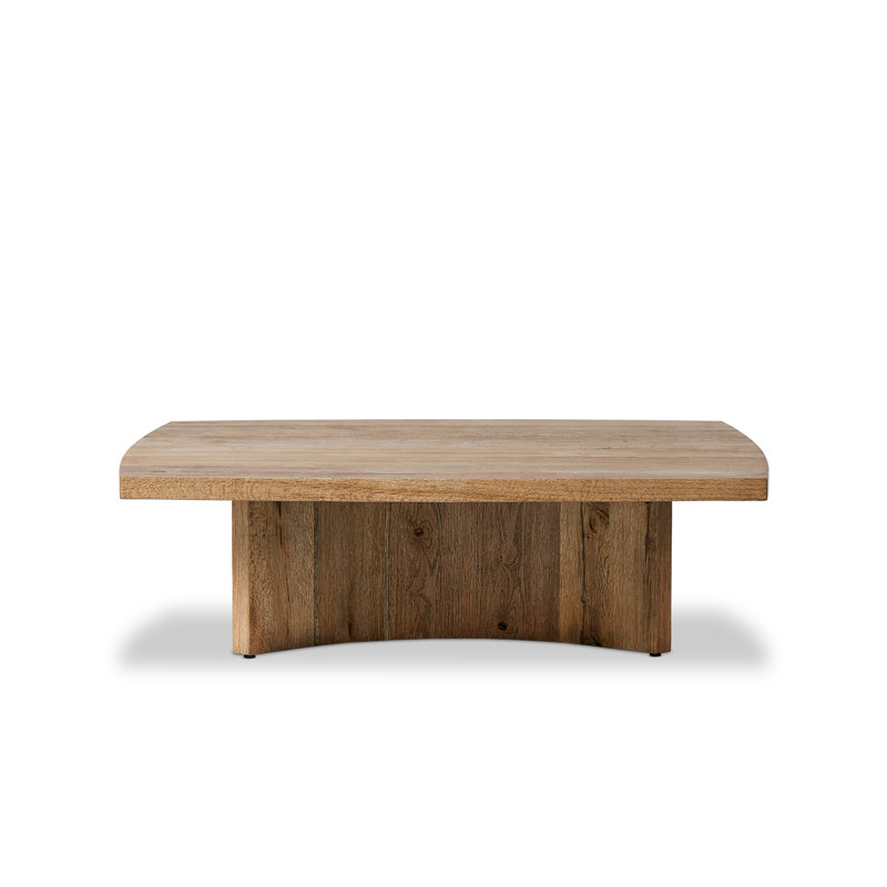 BRINTON Coffee Table, 16" H x 55" L x 55" W, Rustic Oak