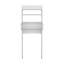 Au-dessus de l'armoire de toilette H 63 po, deux tablettes, porte double
