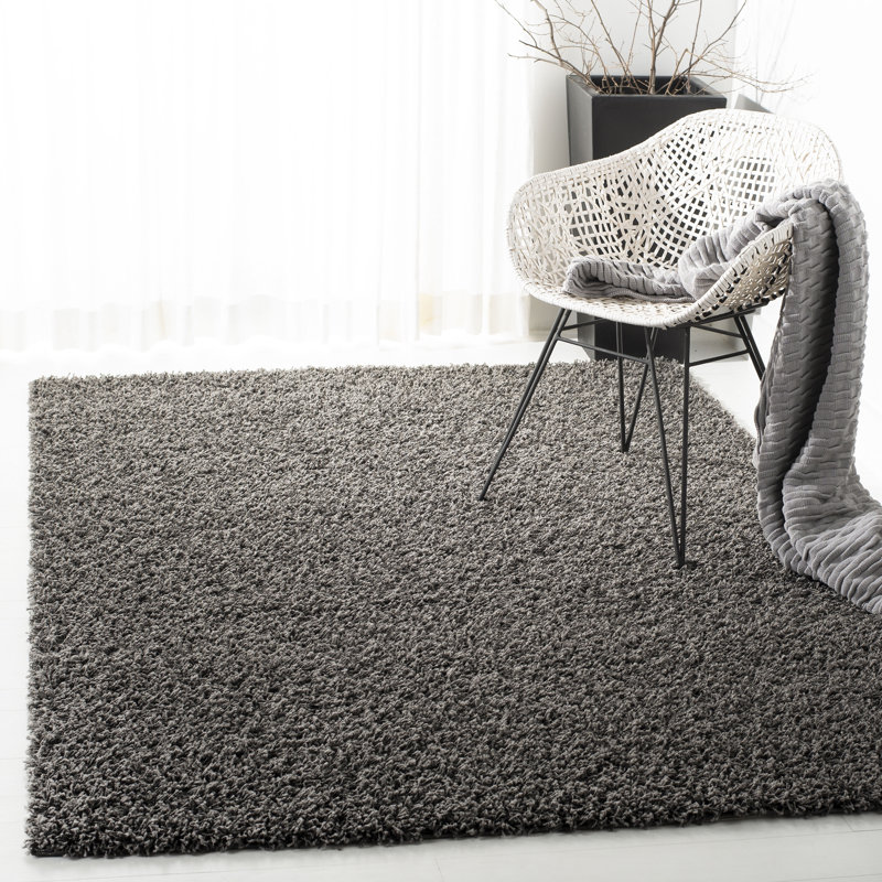 Tapis gris foncé Amoroso, Rectangle 9 pi x 12 pi