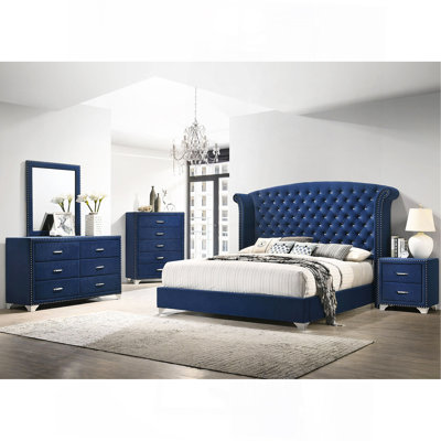 Kennedy Pacific Blue 5-Piece Queen Bedroom Set