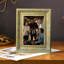 Cadre photo polyvalent 3 pièces or antique pour photos 8 po x 10 po et affichage mural et de table