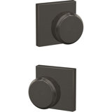 Bowery Double Dummy Knob with Collins Trim