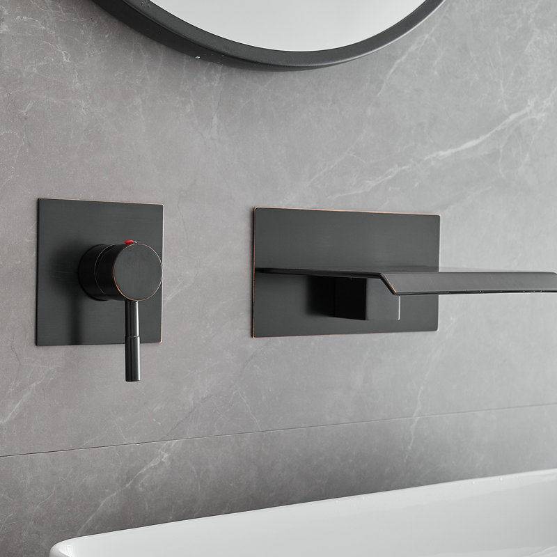 Wall Mounted Optional Single-handle Bathroom Faucet, Oil Rubbed Bronze