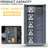 Tall Metal Storage Cabinet with Locking Doors and Adjustable Shelves