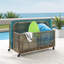 Birch Lane™ Broughton 43.5'' W 30 Gallons Water Resistant Towel Valet with Wheels in Distressed Gray/Brown