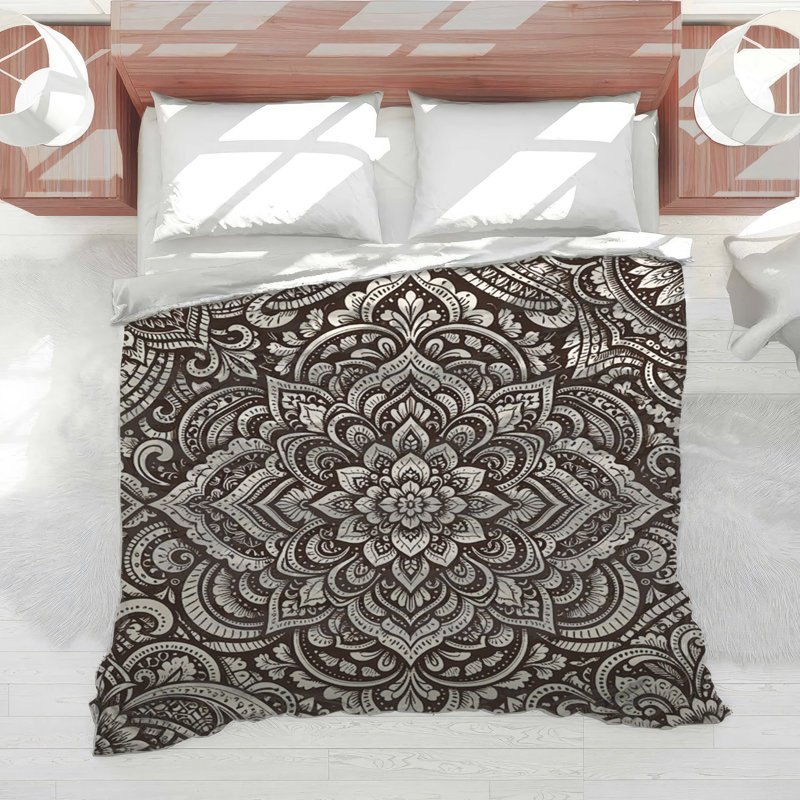 Intricate Mandala Pattern Comforter, Twin