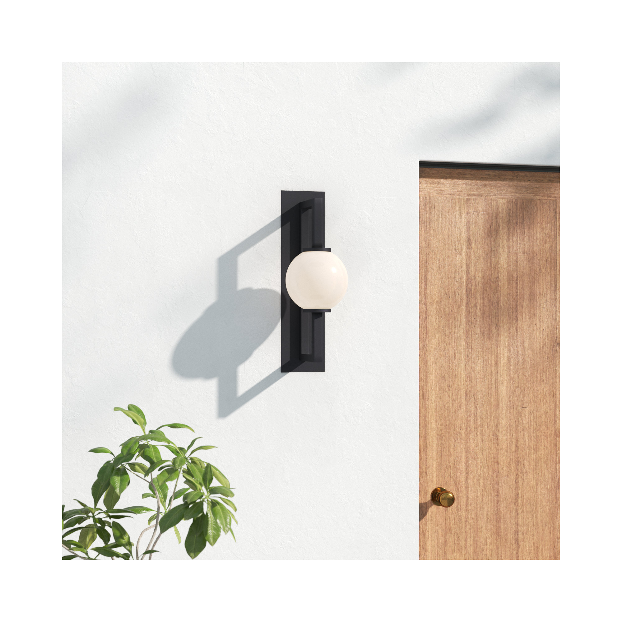 Sairy Single Light Outdoor Wall Light, 29.5" H x 10" W x 13" D