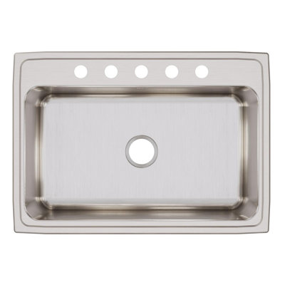 Lustertone 31" L x 22" W Drop-In Kitchen Sink