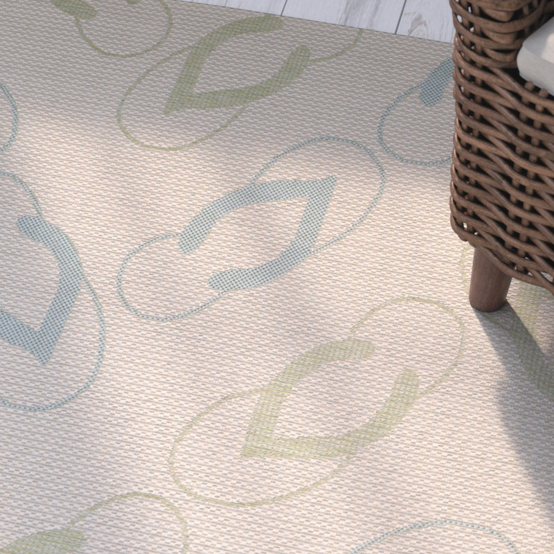 Tapis d'intérieur / extérieur à motif géométrique Paugh Performance, Rectangle 8 pi x 11 pi