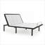 Pour les chambres principales et d'invités, base de lit ajustable pleine grandeur, fabrication en métal massif, gris ardoise, réglage de la position personnalisable-129225149