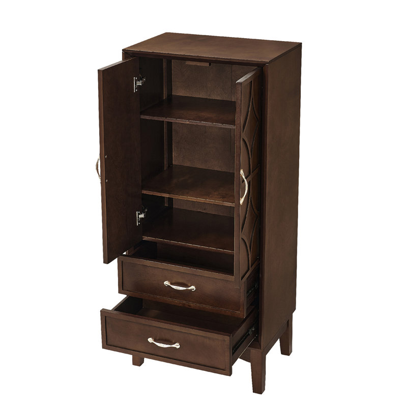 Armoire de rangement de 53,5 po de hauteur pour garde-manger, Noyer