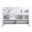 Base de meuble-lavabo 48 po, armoire de rangement - 4 portes à fermeture douce et 2 tiroirs-125034048
