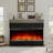 40" 3D Electric Fireplace with Mantel: Realistic Flame, Heating & Decor-489025204-482011232