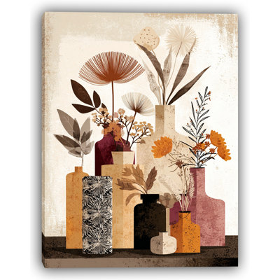 Art sur toile, formes botaniques modernes