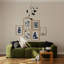 Abstract Bluefigure Print 1-1010478494
