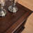 Dark-brown Solid Wood Shoe Storage Bench