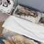 Brun et bleu rose - ensemble de housse de couette à motif floral rose - microfibre de polyester-2031368108