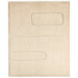 Jaipur Living Sarra Handwoven Modern/Contemporary Ivory Shag Area Rug (8'X10')