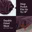 Blue Nile Mills Classic Solid 100% Cotton Flannel Deep Pocket Sheet Set-122107181-122107187