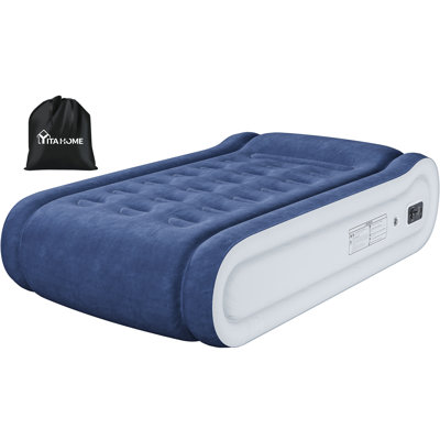 Alwyn Home Air Mattress With Integrated Pillow Inflatable Mattress With High-Speed Pump, Carry Bag And Repair Tools