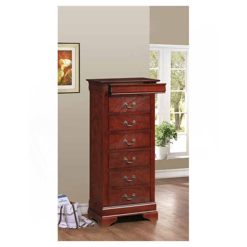 Commode 6 tiroirs Elegant Traditional, Cerisier
