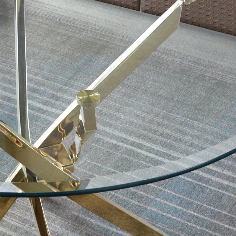 Table ronde en acier inoxydable 36 pouces