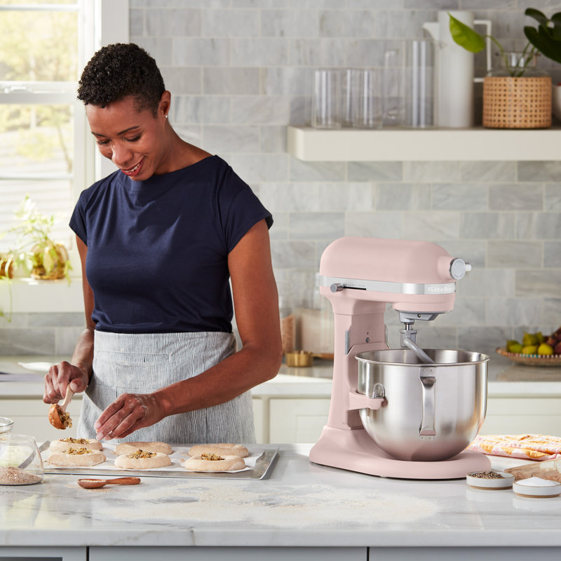 Batteur sur socle KitchenAid®, Rose plume